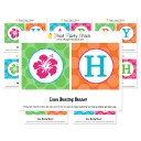 Luau Happy Birthday Banner - Hibiscus Dream