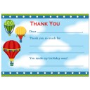 Hot Air Balloon Boy Thank You Note