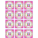 Castle Bounce House Favor Tags - Posh Princess Collection