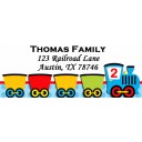 Train Party Return Address Labels - Choo Choo Express Collection