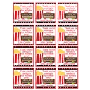 Red Carpet Movie Party Favor Tag - Lights Camera Star Collection