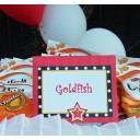 Red Carpet Movie Party Tent Style Food Labels