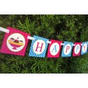Ice Cream Sundae "Happy Birthday" Banner - Ice Cream Brights Collection
