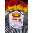 Black Gingham BBQ Invitation