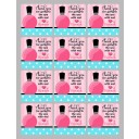 Spa  Birthday Favor Tag - Spa Soiree Collection
