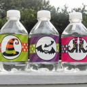 Halloween Water Bottle Labels