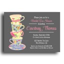 Vintage Tea Cups Invitation