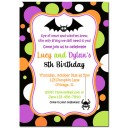 Halloween Party Invitation - Funky Dot Collection