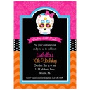 Day of the Dead Invitation Skull Dia de los Muertos