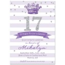 Purple Princess Party Invitation - Lavender Queen Collection