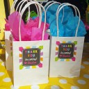 Amusement Park Ticket Personalized Favor Tags 