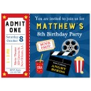 Movie Ticket Birthday Party Invitation