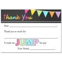 Let's Jump Party Flat Thank You Notes