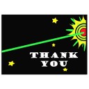 Laser Tag Folded Thank You Note