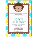 Mod Monkey Boy Invitation