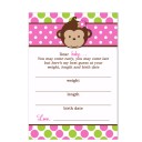 Mod Monkey Baby Shower Guessing Game