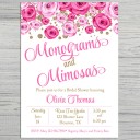 Monograms and Mimosas Invitation 