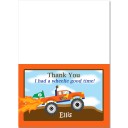 Monster Truck Folded Thank You Note