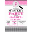 Girl's Mystery Detective Spy Invitation 