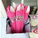 Hot Pink Zebra Peace Sign Napkin Rings - Chic Peace Collection
