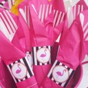 Pink Flamingo Napkin Rings