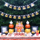 "Happy Halloween" Candy Corn Banner