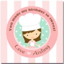 Pastry Chef Baking Party Favor Tags - Pastry Chef Collection