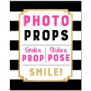 Photo Booth 8x10" Sign - Girl's Confetti