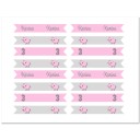 Pig Princess Party Straw Flags 