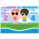 Sibling Pool Party Invitation