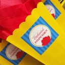 Beauty and The Beast Princess "Enchanted Popcorn" Favor Tags