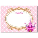 Pink Princess Castle Thank You Notes 