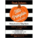 Pumpkin Boy Baby Shower Invitation