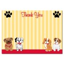 Puppy Dog Birthday Party Thank You Note