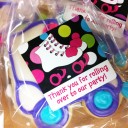 Roller Skate Colorful Dots Favor Tags