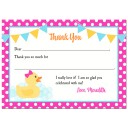 Rubber Duck Party Thank You Notes