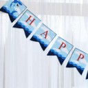 Shark Jumping Happy Birthday Banner