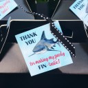 Shark Birthday Party Favor Tags