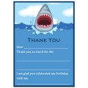 Shark Party Thank You Note