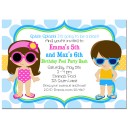 Sibling Swim Party Invitation