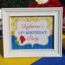 Beauty and The Beast Princess Belle Party Sign