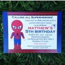 Spiderboy Invitation