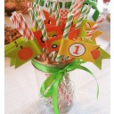 Pumpkin Patch Party Straw Flags