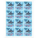 Shark Birthday Party Favor Tags