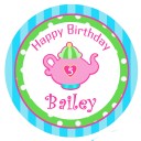 Girl's Tea Party Birthday Centerpiece Toppers 