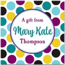 Purple Blue Dot Calling Cards