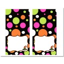 Halloween Tent Syle Food Labels