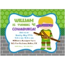 Ninja Turtle Inspired Invitation