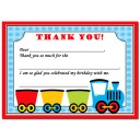 Train Party Thank You Notes - Choo Choo Express Collection