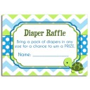 Turtle Diaper Raffle Cards